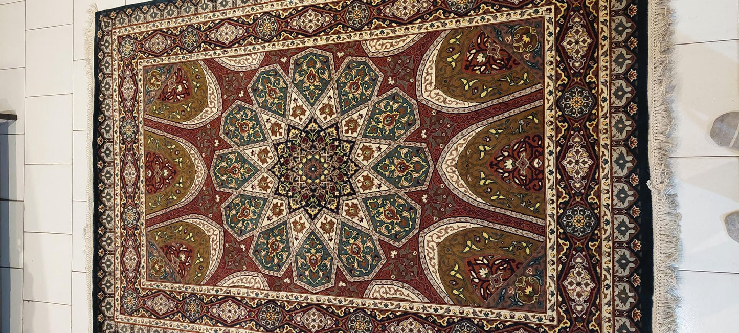 Handmade 4.5x 7 fine quality luxury carpet