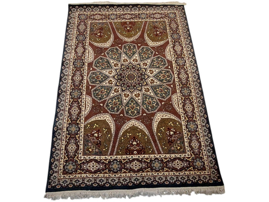 Handmade 4.5x 7 fine quality luxury carpet