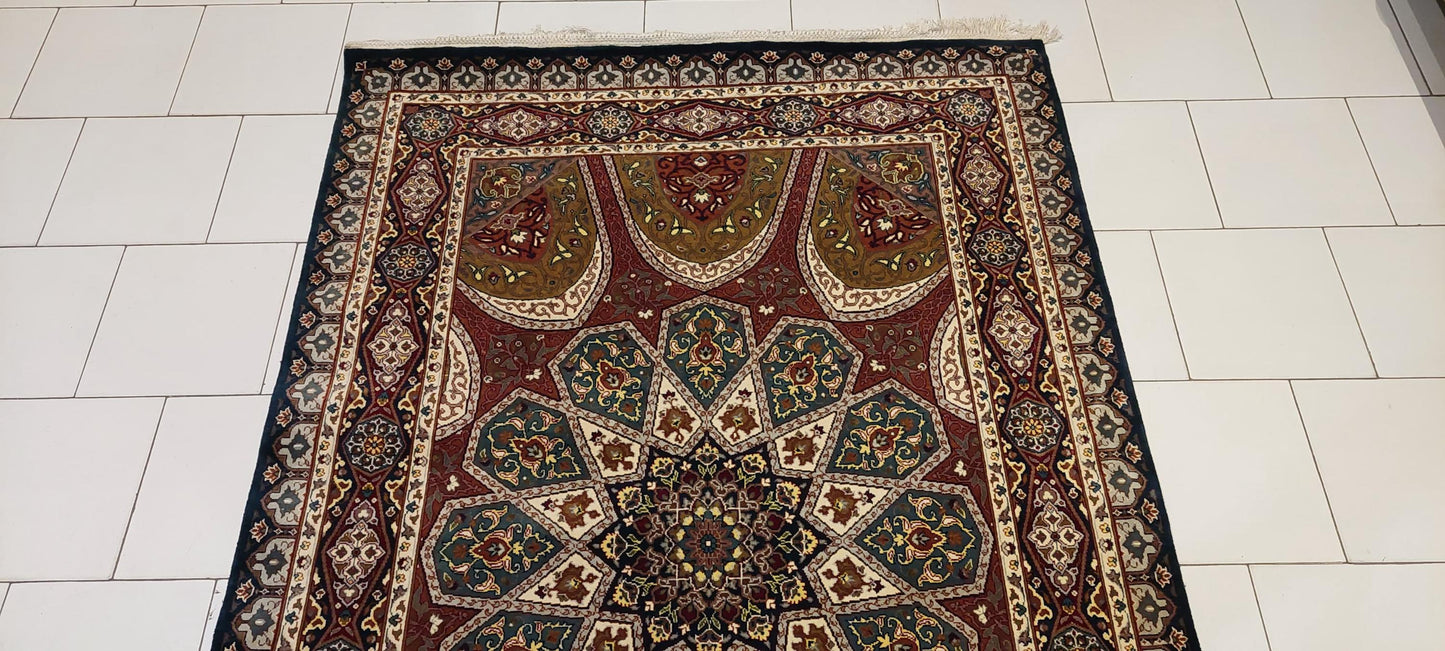 Handmade 4.5x 7 fine quality luxury carpet